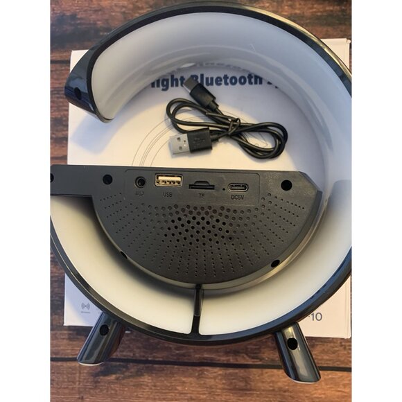 Bluetooth Moon Lamp Speaker With USB & AUX Inputs For Bedroom Or Office Recharge - Picture 2 of 2